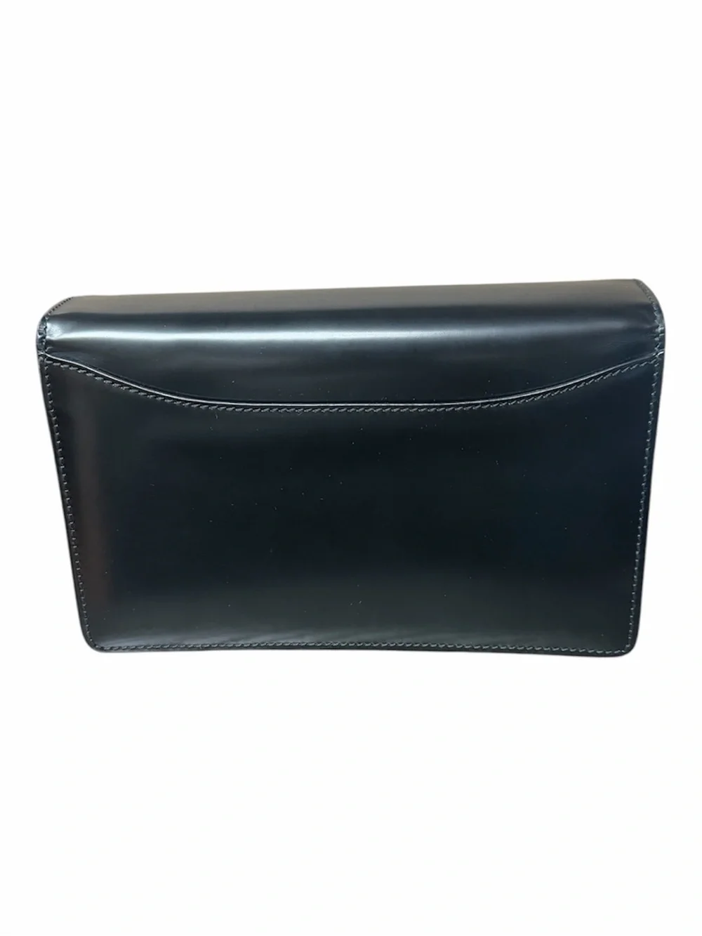 NEW SALVATORE FERRAGAMO 💯AUTHENTIC MENS CLASSIC LEATHER CLUTCH BLACK NWOT